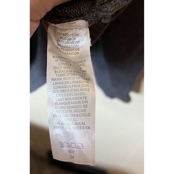 Dockers Mens XL Gray Long Sleeve 1/4 Zip Up Pullover Sweater 100% Cotton Used - Picture 4 of 6